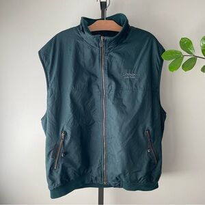 Vintage Stormtech Lake Tahoe Full Zip Vest Forest Green Fleece Lined Mens 2XL